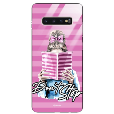 ETUI BLACK CASE GLASS NA TELEFON SAMSUNG GALAXY S10 PLUS ST_BAB-105