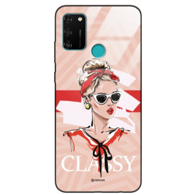 ETUI BLACK CASE GLASS NA TELEFON HUAWEI HONOR 9A / HONOR PLAY 9A ST_BAB-106