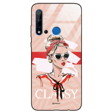 ETUI BLACK CASE GLASS NA TELEFON HUAWEI P20 LITE 2019 / NOVA 5I  ST_BAB-106