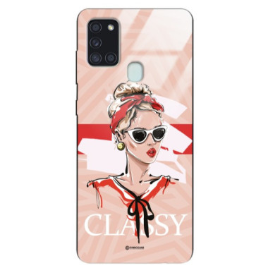 ETUI BLACK CASE GLASS NA TELEFON SAMSUNG GALAXY A21S ST_BAB-106