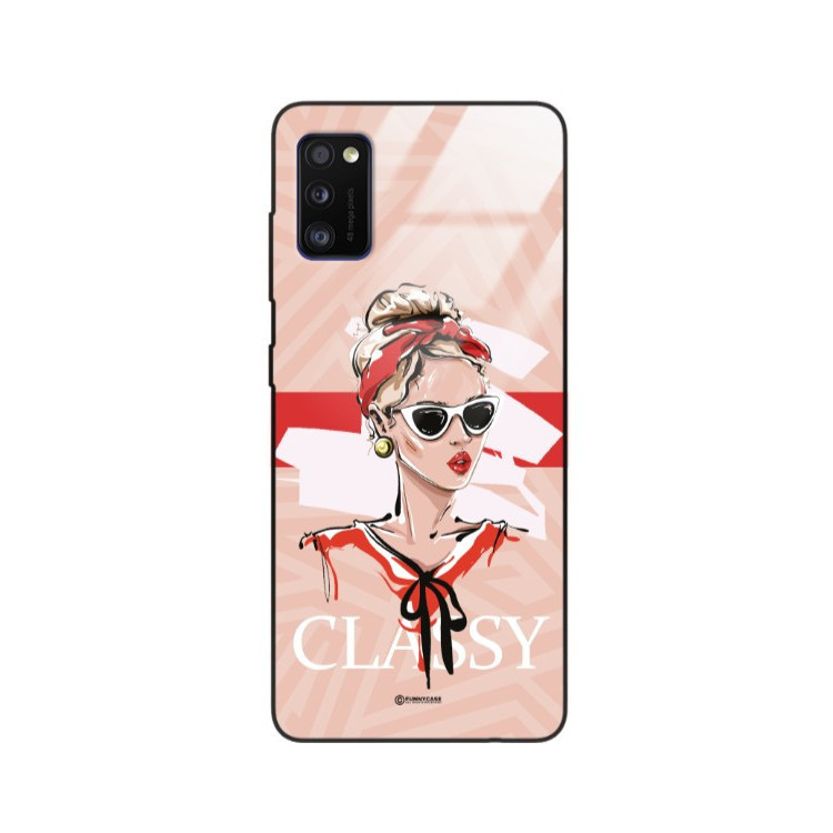 ETUI BLACK CASE GLASS NA TELEFON SAMSUNG GALAXY A41 ST_BAB-106