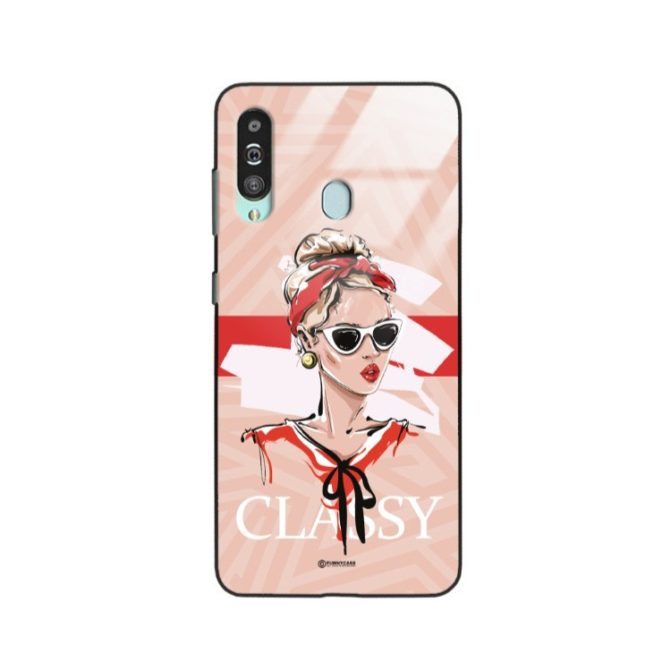 ETUI BLACK CASE GLASS NA TELEFON SAMSUNG GALAXY A60 ST_BAB-106