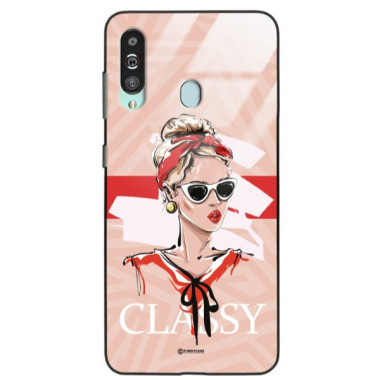 ETUI BLACK CASE GLASS NA TELEFON SAMSUNG GALAXY A60 ST_BAB-106