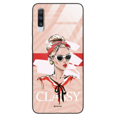 ETUI BLACK CASE GLASS NA TELEFON SAMSUNG GALAXY A70 / A70S ST_BAB-106