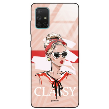 ETUI BLACK CASE GLASS NA TELEFON SAMSUNG GALAXY A71 ST_BAB-106