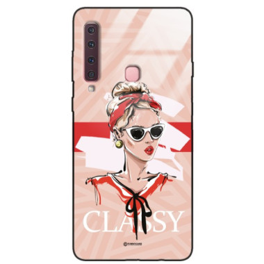 ETUI BLACK CASE GLASS NA TELEFON SAMSUNG GALAXY A9 2018 ST_BAB-106