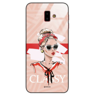 ETUI BLACK CASE GLASS NA TELEFON SAMSUNG GALAXY J6 PLUS 2018 ST_BAB-106