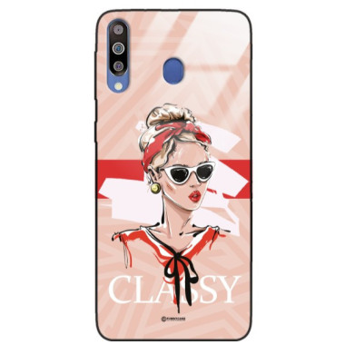 ETUI BLACK CASE GLASS NA TELEFON SAMSUNG GALAXY M30 ST_BAB-106