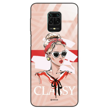 ETUI BLACK CASE GLASS NA TELEFON XIAOMI REDMI NOTE 9S / 9 PRO / 9 PRO MAX ST_BAB-106