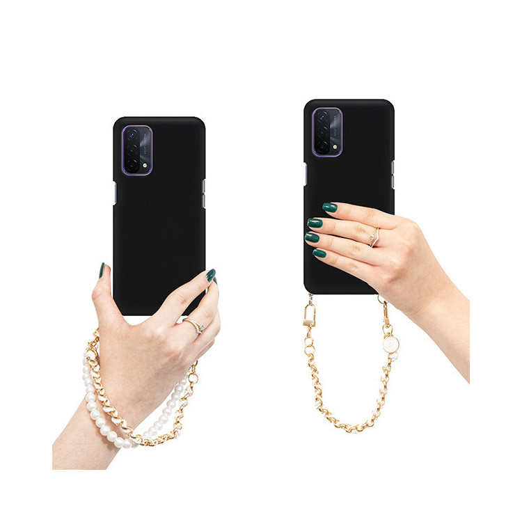 ETUI SMOOTH Z ŁAŃCUSZKIEM BLINK 59 NA TELEFON  OPPO A93 5G CZARNY