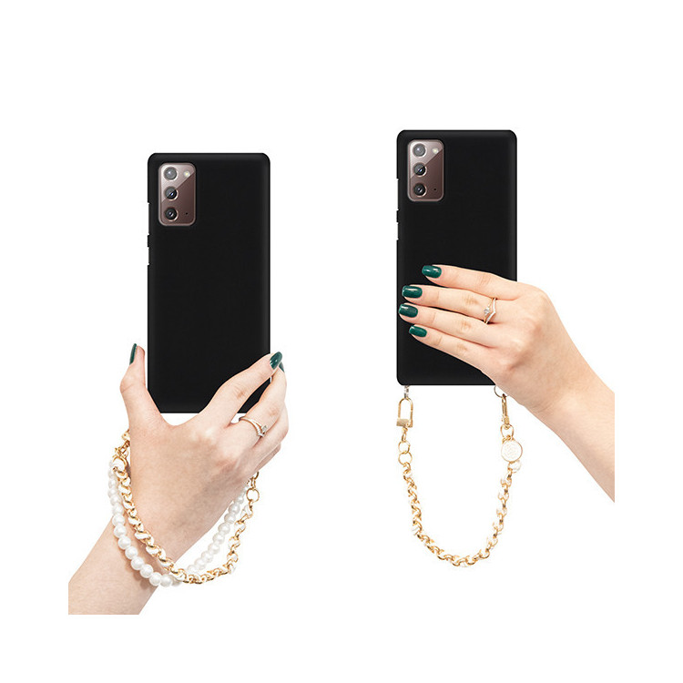 ETUI SMOOTH Z ŁAŃCUSZKIEM BLINK 59 NA TELEFON  SAMSUNG GALAXY NOTE 20 CZARNY