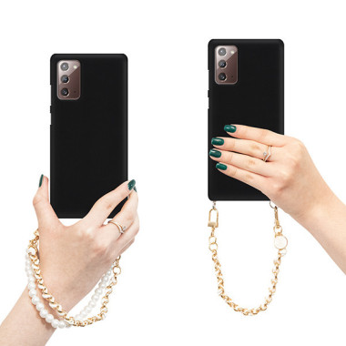 ETUI SMOOTH Z ŁAŃCUSZKIEM BLINK 59 NA TELEFON  SAMSUNG GALAXY NOTE 20 CZARNY