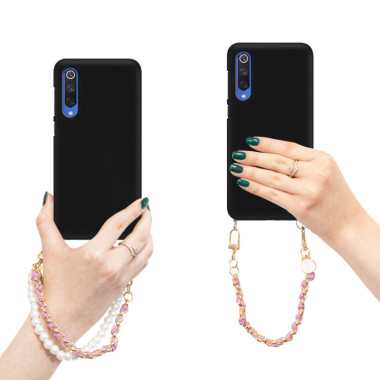 ETUI SMOOTH Z ŁAŃCUSZKIEM BLINK 60 NA TELEFON  XIAOMI MI9 SE CZARNY