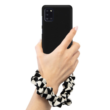 ETUI SMOOTH Z ŁAŃCUSZKIEM BLINK 81 NA TELEFON  SAMSUNG GALAXY A31 CZARNY