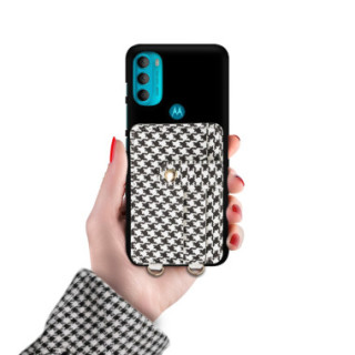 ETUI SMOOTH Z ŁAŃCUSZKIEM BLINK 93 NA TELEFON  MOTOROLA MOTO G71 5G CZARNY