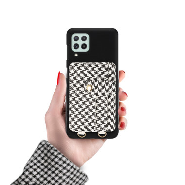 ETUI SMOOTH Z ŁAŃCUSZKIEM BLINK 93 NA TELEFON  SAMSUNG GALAXY A22 4G / M22 4G CZARNY