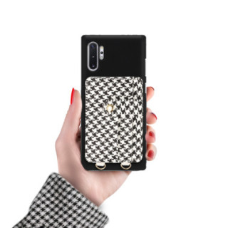 ETUI SMOOTH Z ŁAŃCUSZKIEM BLINK 93 NA TELEFON  SAMSUNG GALAXY NOTE 10 PLUS CZARNY