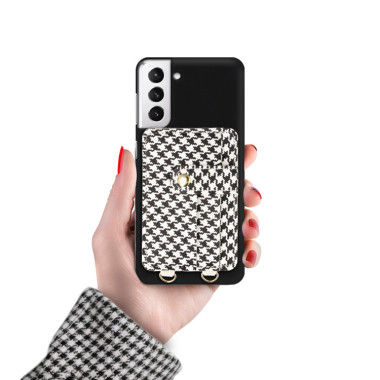 ETUI SMOOTH Z ŁAŃCUSZKIEM BLINK 93 NA TELEFON  SAMSUNG GALAXY S21 PLUS CZARNY
