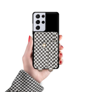 ETUI SMOOTH Z ŁAŃCUSZKIEM BLINK 93 NA TELEFON  SAMSUNG GALAXY S21 ULTRA CZARNY