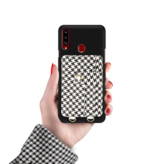 ETUI SMOOTH Z ŁAŃCUSZKIEM BLINK 93 NA TELEFON  SAMSUNG GALAXY A20S CZARNY