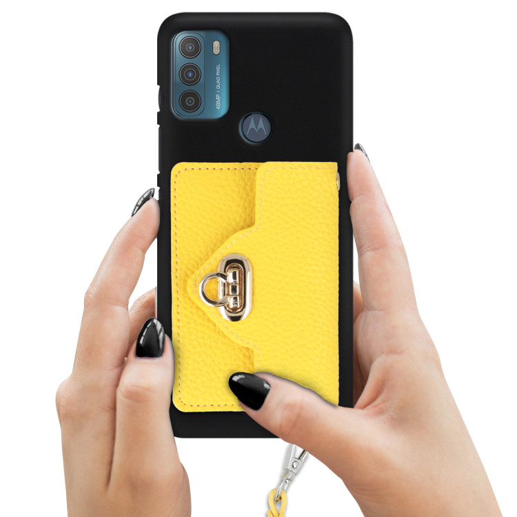 ETUI SMOOTH Z ŁAŃCUSZKIEM BLINK 87 NA TELEFON  MOTOROLA MOTO G50 CZARNY