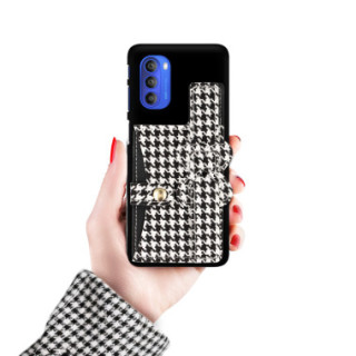 ETUI SMOOTH Z ŁAŃCUSZKIEM BLINK 94 NA TELEFON  MOTOROLA MOTO G51 5G CZARNY