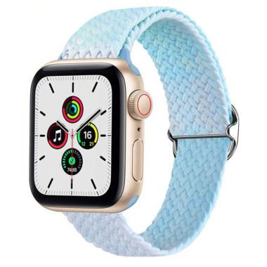 PASEK DO APPLE WATCH PLECIONY KLAMRA 38 / 40 /41 OMBRE BŁĘKI