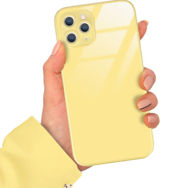 ETUI YELLOW CASE GLASS APPLE  IPHONE 11 PRO ST_COL105