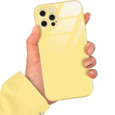 ETUI YELLOW CASE GLASS APPLE  IPHONE 12 PRO ST_COL105