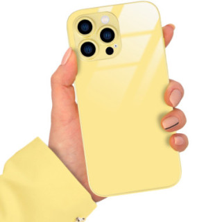 ETUI YELLOW CASE GLASS APPLE  IPHONE 14 PRO MAX ST_COL105