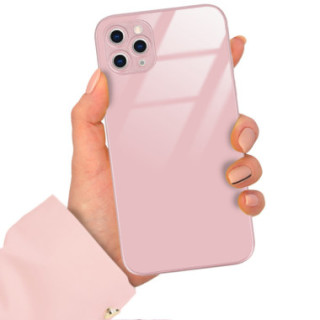 ETUI PINK CASE GLASS APPLE  IPHONE 11 PRO MAX ST_COL103