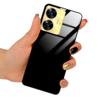 Etui Black Case Glass do Telefonu REALME C55 Czarne