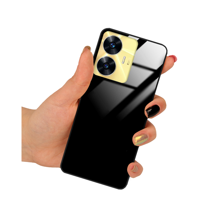 Etui Black Case Glass do Telefonu REALME C55 Czarne