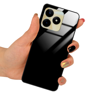 Etui Black Case Glass do Telefonu REALME C53 Czarne