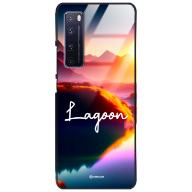 Etui Black Case Glass do HUAWEI NOVA 7 PRO Kosmiczne Modern ST_IMK102 Lagoon