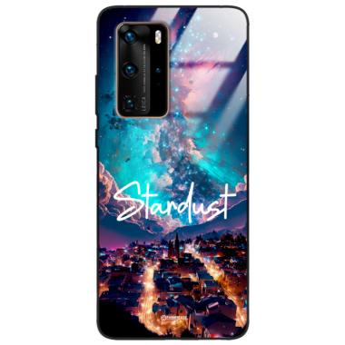 Etui Black Case Glass do HUAWEI P40 PRO Kosmiczne Modern ST_IMK107 Stardust