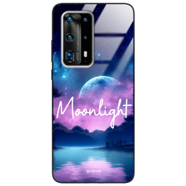 Etui Black Case Glass do HUAWEI P40 PRO PLUS Kosmiczne Modern ST_IMK100 Moonlight