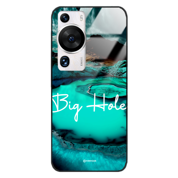 Etui Black Case Glass do HUAWEI P60 P60 PRO Kosmiczne Modern ST_IMK103 Big Hole