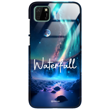 Etui Black Case Glass do HUAWEI Y5P Kosmiczne Modern ST_IMK106 Waterfall