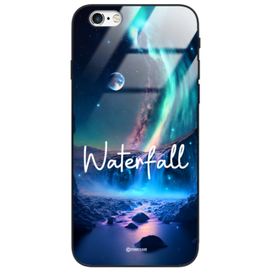 Etui Black Case Glass do APPLE IPHONE 6 PLUS Kosmiczne Modern ST_IMK106 Waterfall