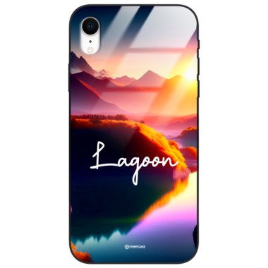 Etui Black Case Glass do APPLE IPHONE XR Kosmiczne Modern ST_IMK102 Lagoon
