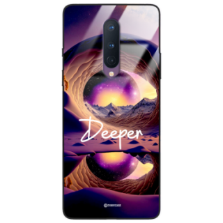 Etui Black Case Glass do ONEPLUS 8 Kosmiczne Modern ST_IMK104 Deeper