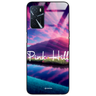 Etui Black Case Glass do OPPO A16/A16s/A54s Kosmiczne Modern ST_IMK101 Pink Hill