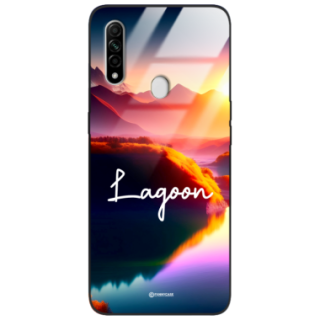 Etui Black Case Glass do OPPO A31/A8 2020  Kosmiczne Modern ST_IMK102 Lagoon