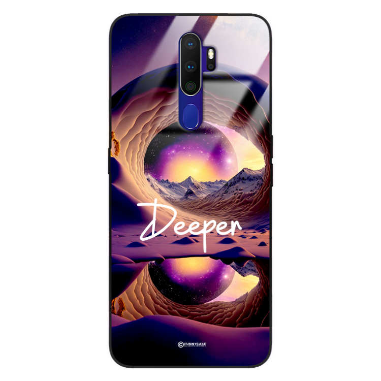 Etui Black Case Glass do OPPO A5 2020/A9 2020 Kosmiczne Modern ST_IMK104 Deeper