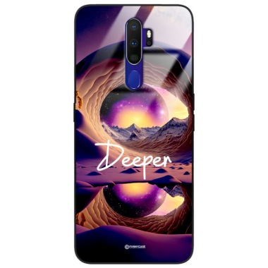 Etui Black Case Glass do OPPO A5 2020/A9 2020 Kosmiczne Modern ST_IMK104 Deeper