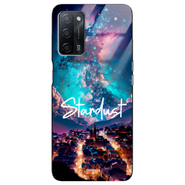 Etui Black Case Glass do OPPO A55 Kosmiczne Modern ST_IMK107 Stardust