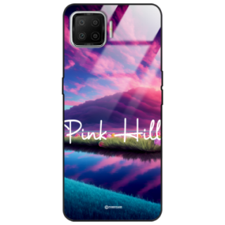 Etui Black Case Glass do OPPO A73/F17/RENO 4 LITE Kosmiczne Modern ST_IMK101 Pink Hill