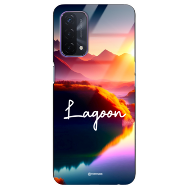 Etui Black Case Glass do OPPO A93 5G Kosmiczne Modern ST_IMK102 Lagoon