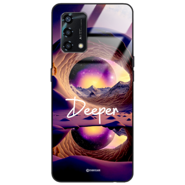 Etui Black Case Glass do OPPO A95 4G  Kosmiczne Modern ST_IMK104 Deeper